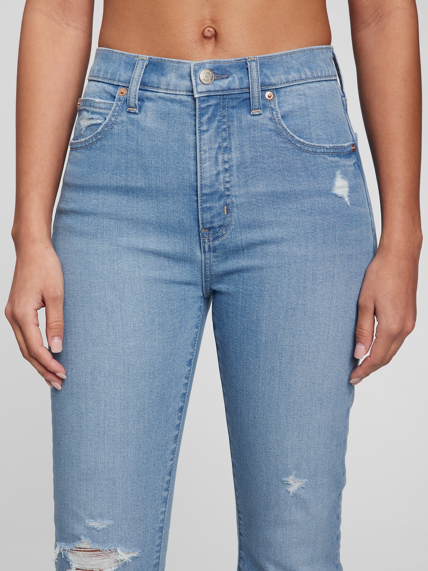 High Rise Kick Fit Jeans with Washwell Gap