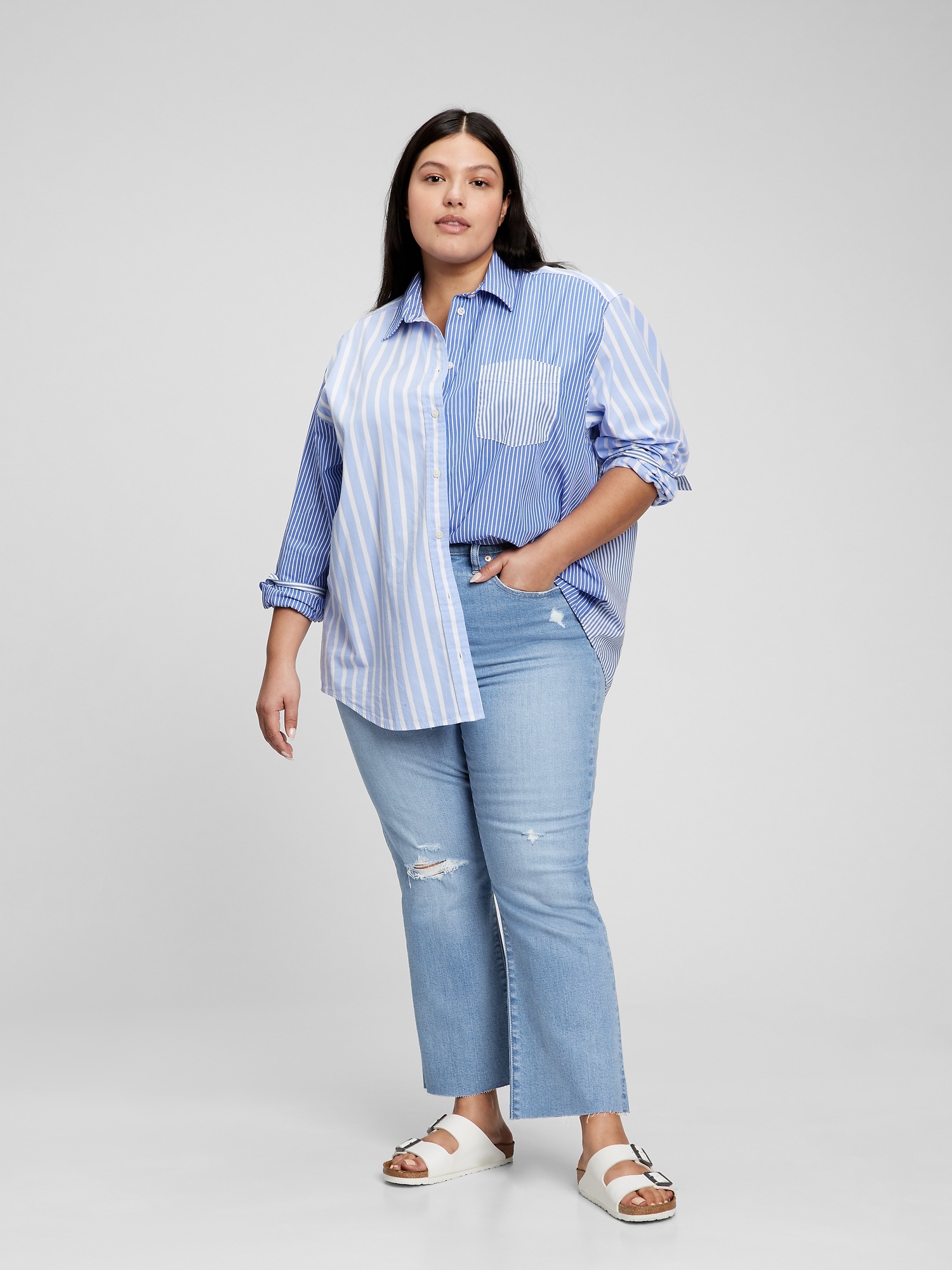 High Rise Kick Fit Jeans with Washwell Gap
