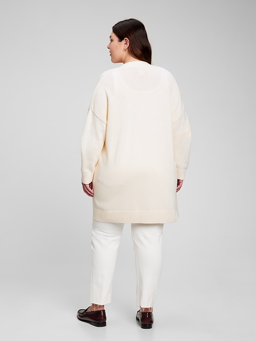 Image number 2 showing, Open-Front Long Cardigan