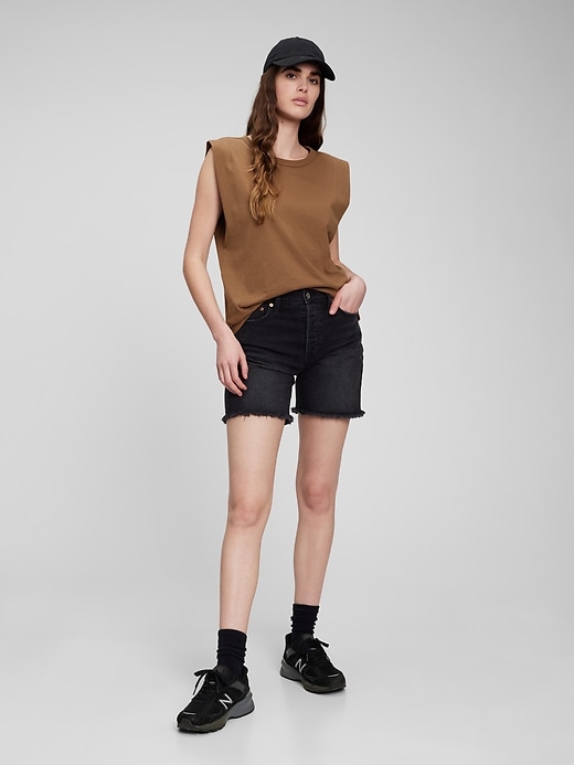 1 of 8 showing, with the color brazen brown of product Muscle Sleeveless T-Shirt