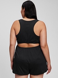 View large product image 5 of 6. Racerback Cutout Romper