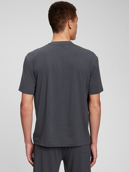 2 of 8 showing, with the color dark gray pearl of product Sleep T-shirt