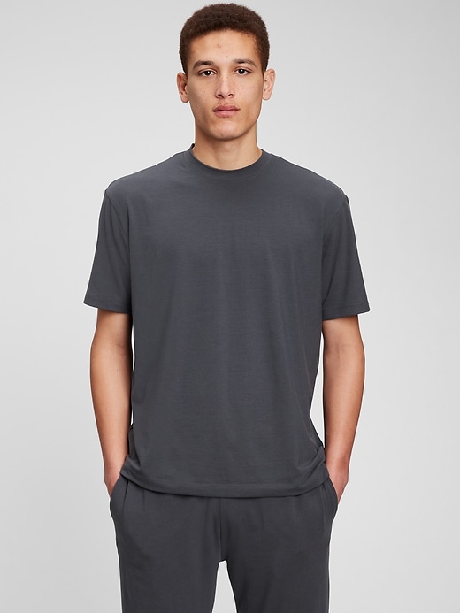 1 of 8 showing, with the color dark gray pearl of product Sleep T-shirt