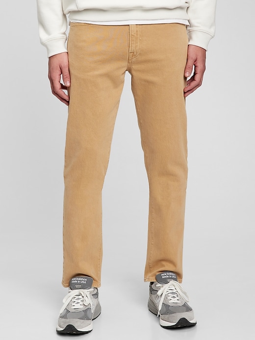 Gap Men's Straight Jeans in GapFlex with Washwell (Mojave Brown)