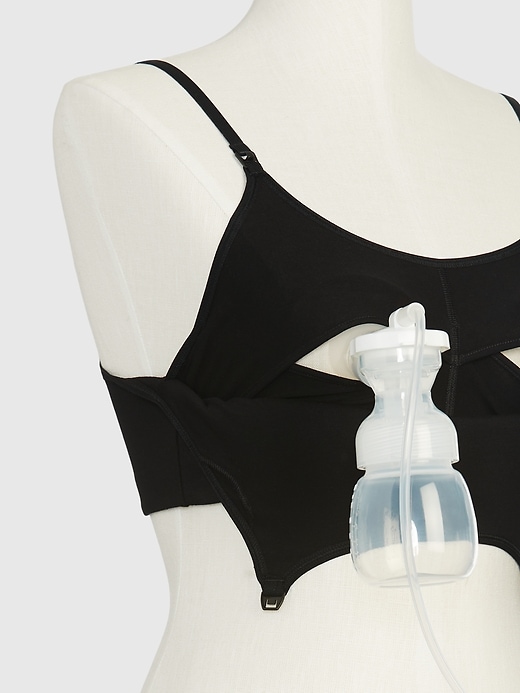 Image number 3 showing, Maternity Cotton Pumping Bra
