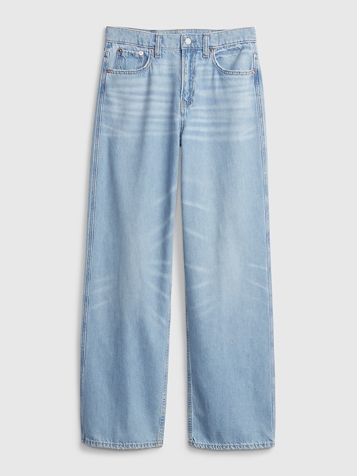 2 of 8 showing, with the color light wash of product Teen Low Stride Jeans with Washwell™