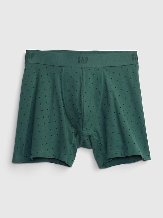 1 of 8 showing, with the color GREEN DOT of product 5" Print Boxer Briefs