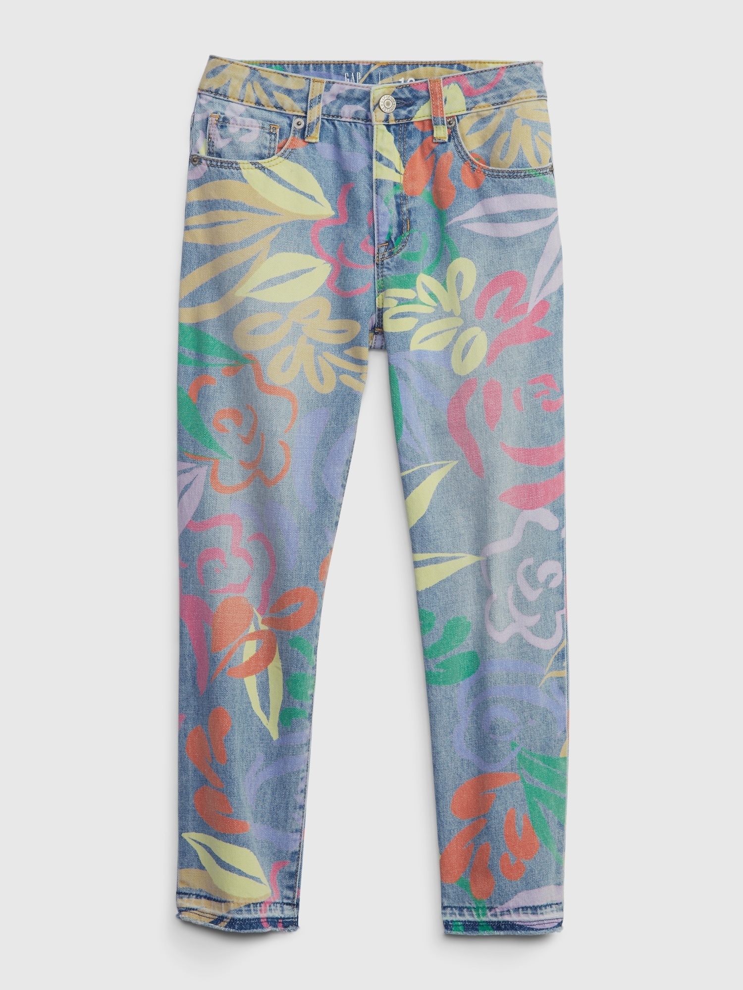 Gap clearance floral jeans