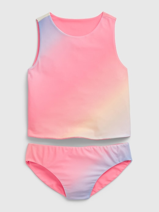 Image number 3 showing, Kids Recycled Reversible Tie-Dye Swim Two-Piece