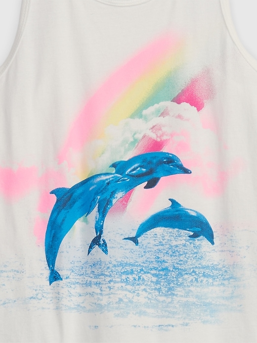 Image number 3 showing, Kids Organic Cotton Graphic Tank Top
