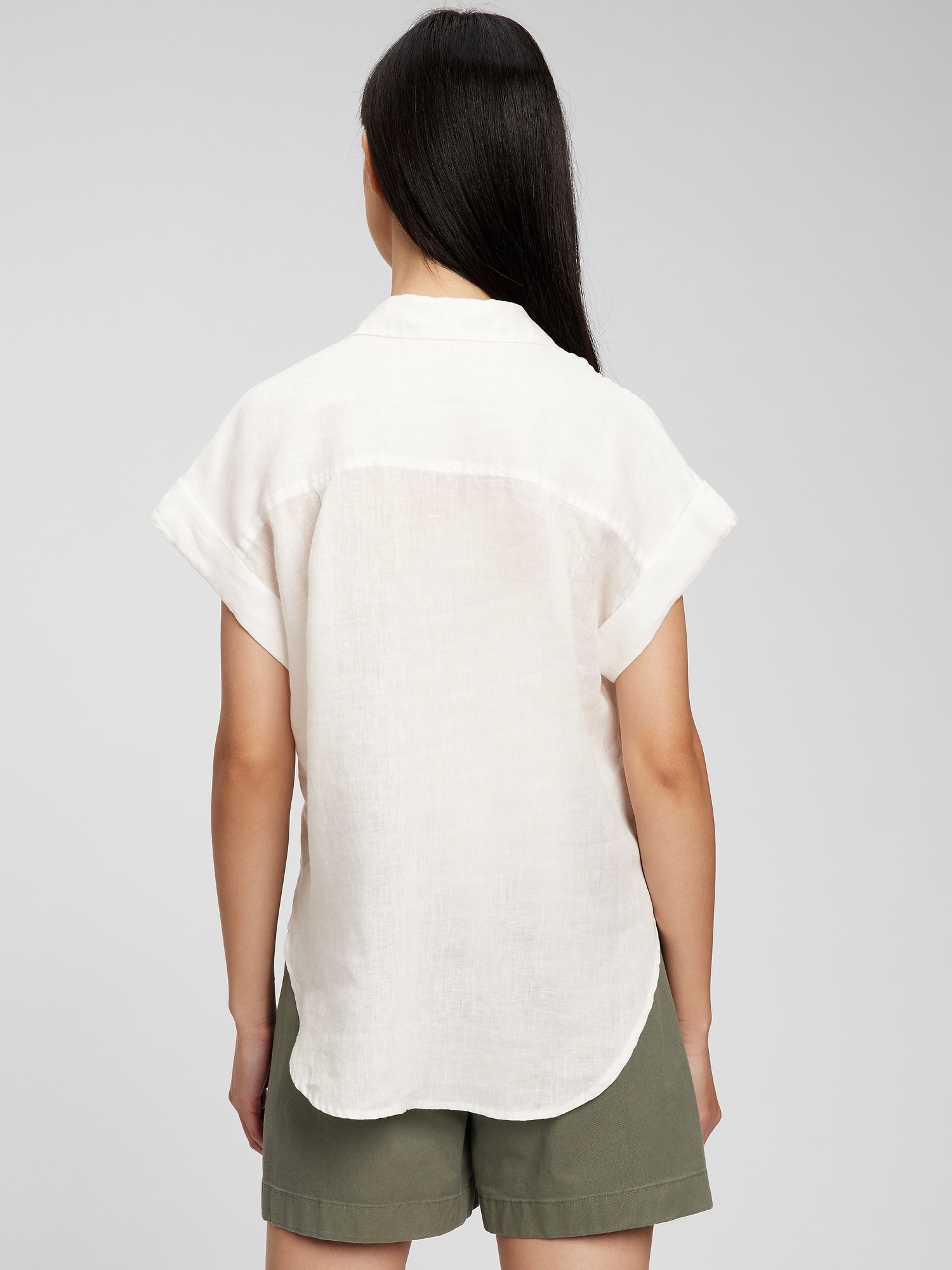 vince cashmere linen popover