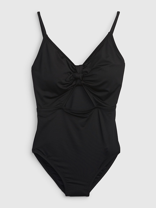 Bunny-Tie Cutout One-Piece Swimsuit | Gap