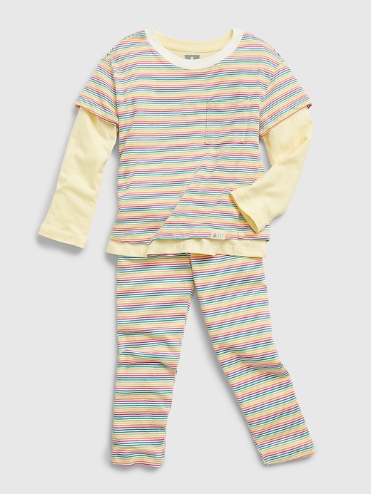 Image number 3 showing, Toddler 100% Organic Cotton Mix & Match 3-Piece Outfit Set