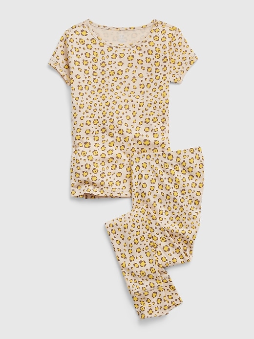 Image number 1 showing, Kids Organic Cotton Leopard PJ Set