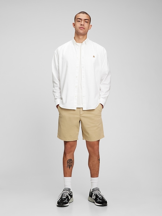 board shorts and rash guard