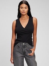 Maternity V Neck Nursing Tank Top Gap