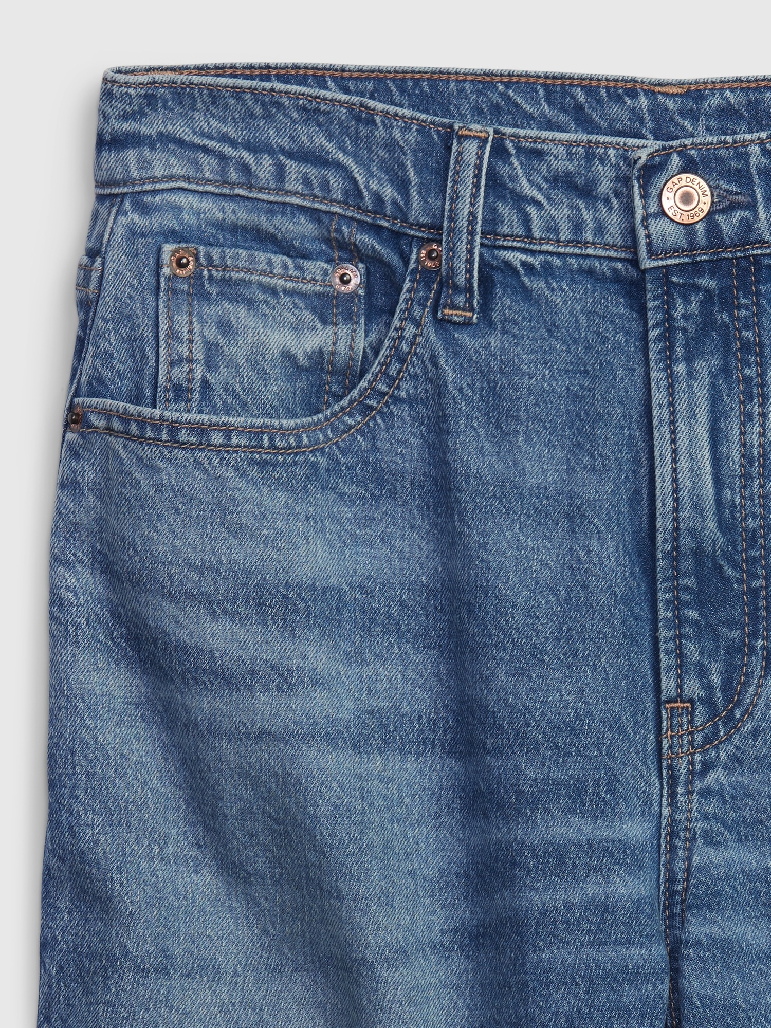 Teen Sky High Mom Jeans with Washwell | Gap