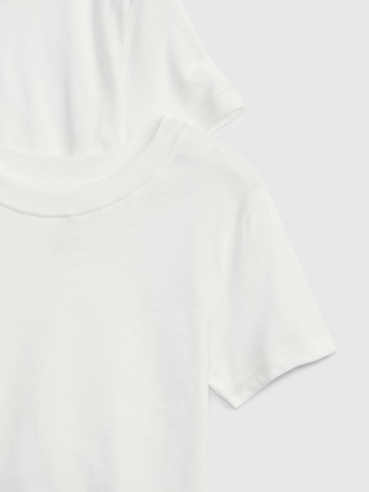 2 of 8 showing, with the color new off white of product Baby & Toddler Organic Cotton T-Shirt (2-Pack)