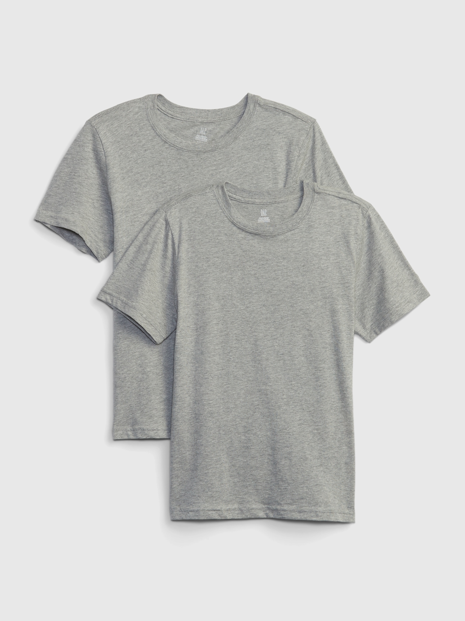 Gap Kids Organic Cotton Undershirt (2-Pack) gray. 1