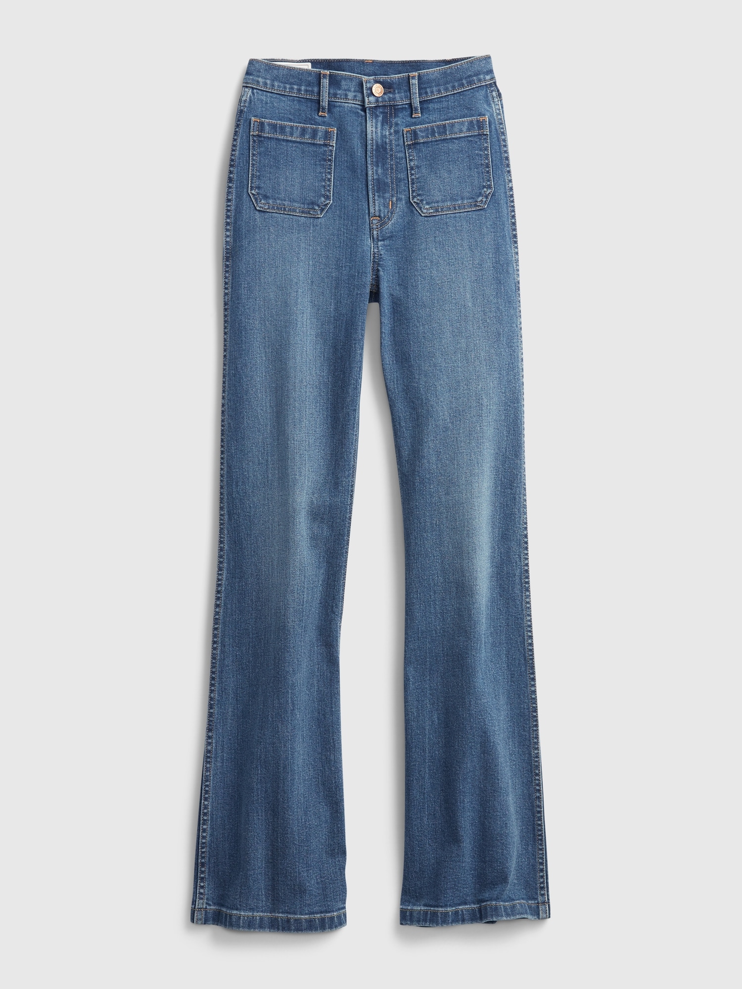 70's High Rise Flare Women's Jeans - Dark Wash