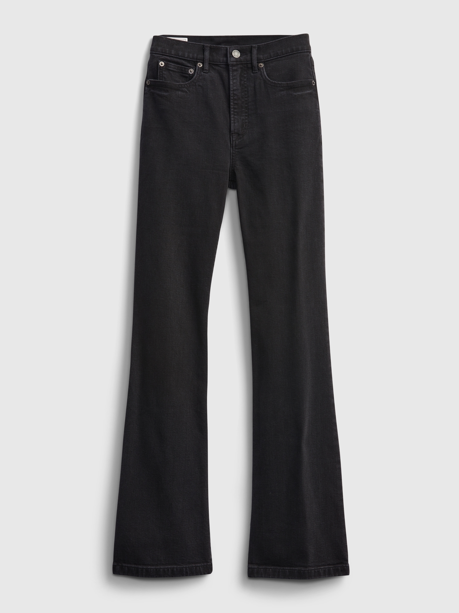 High Rise Velvet '70s Flare Jeans with Washwell