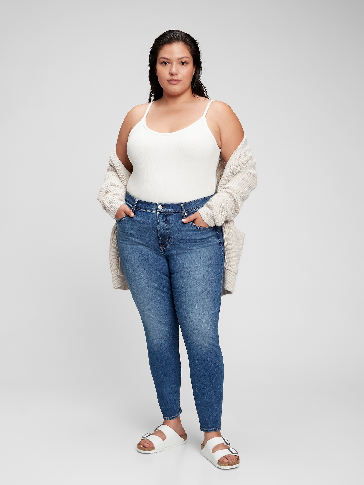 gap true skinny mid rise jeans