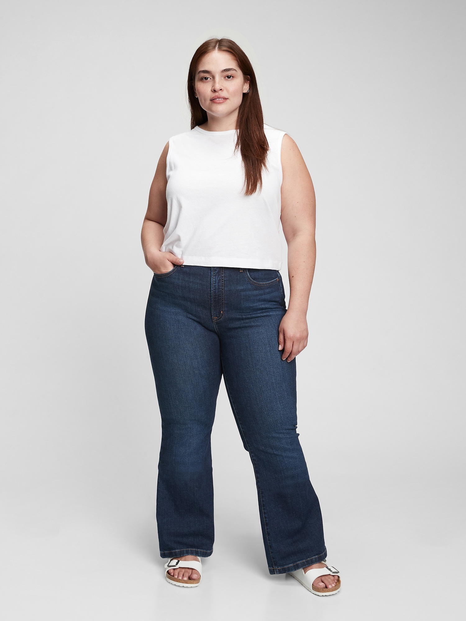 High Rise Flare Jeans | Gap