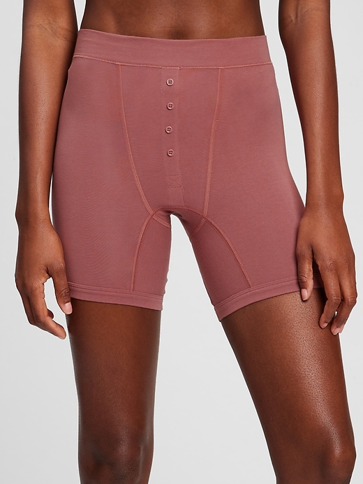 High Rise Organic Cotton Boxer Briefs