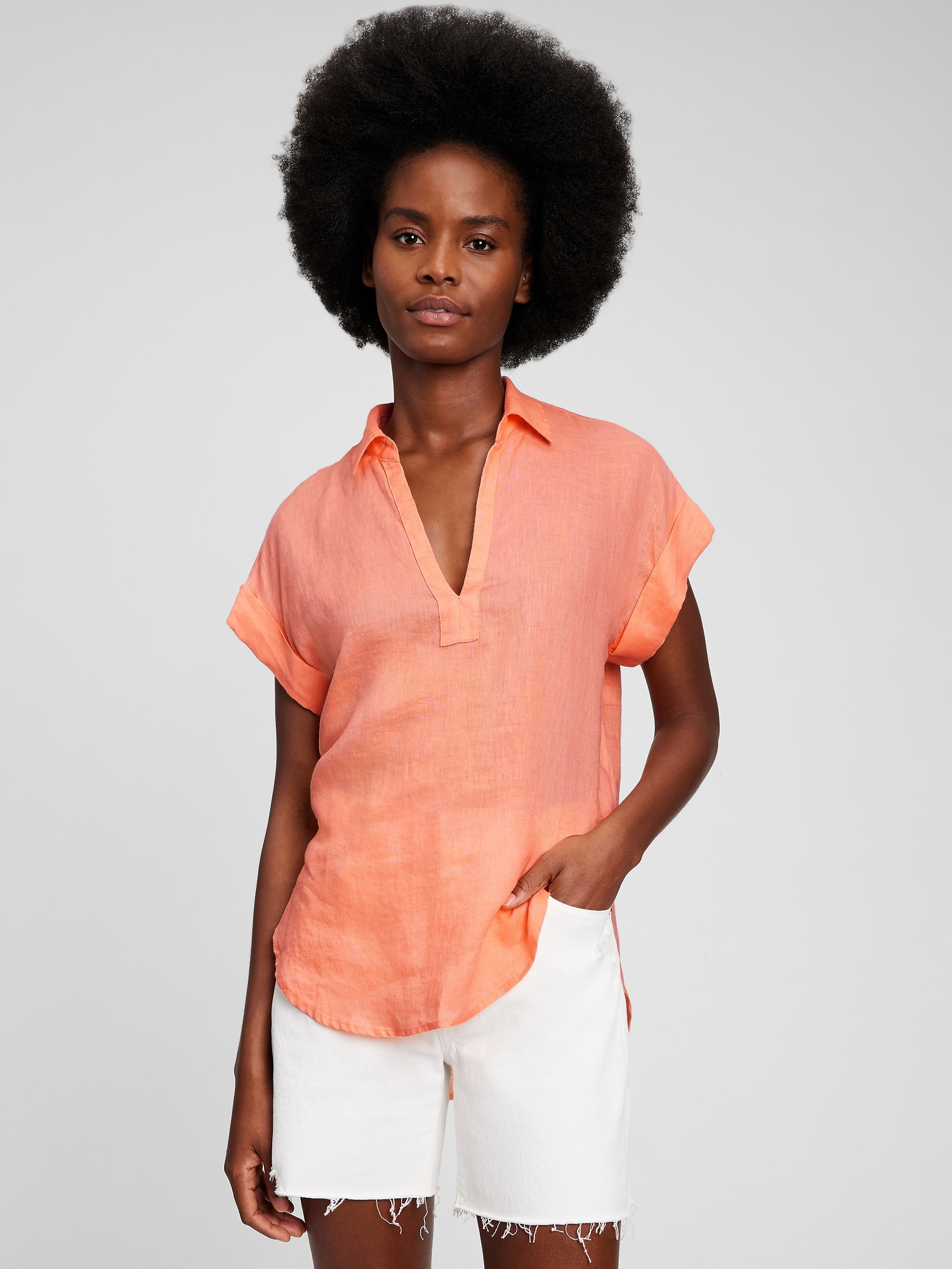 Linen Popover Shirt