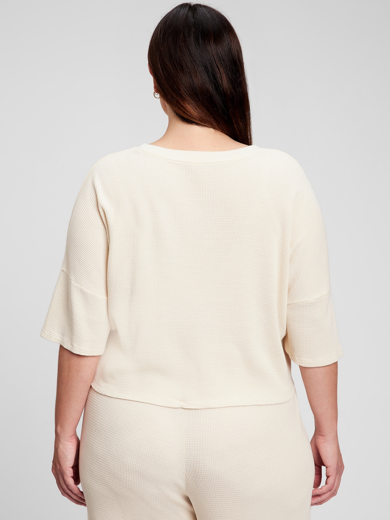 gap waffle henley