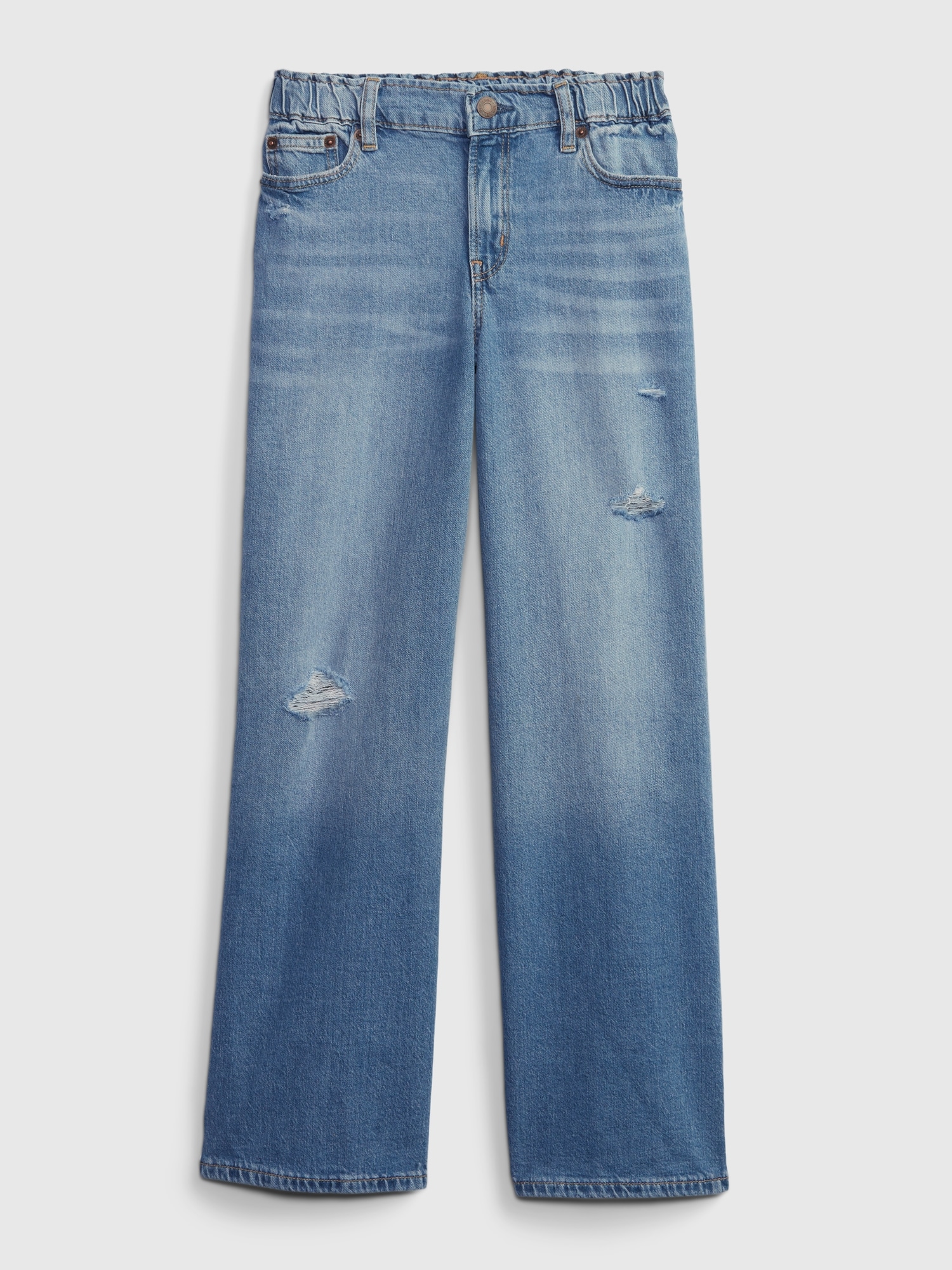 Kids High Rise Wide Leg Jeans with Washwell | Gap