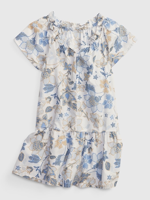 1 of 8 showing, with the color spring mothers day floral of product Toddler Floral Flutter Tiered Dress