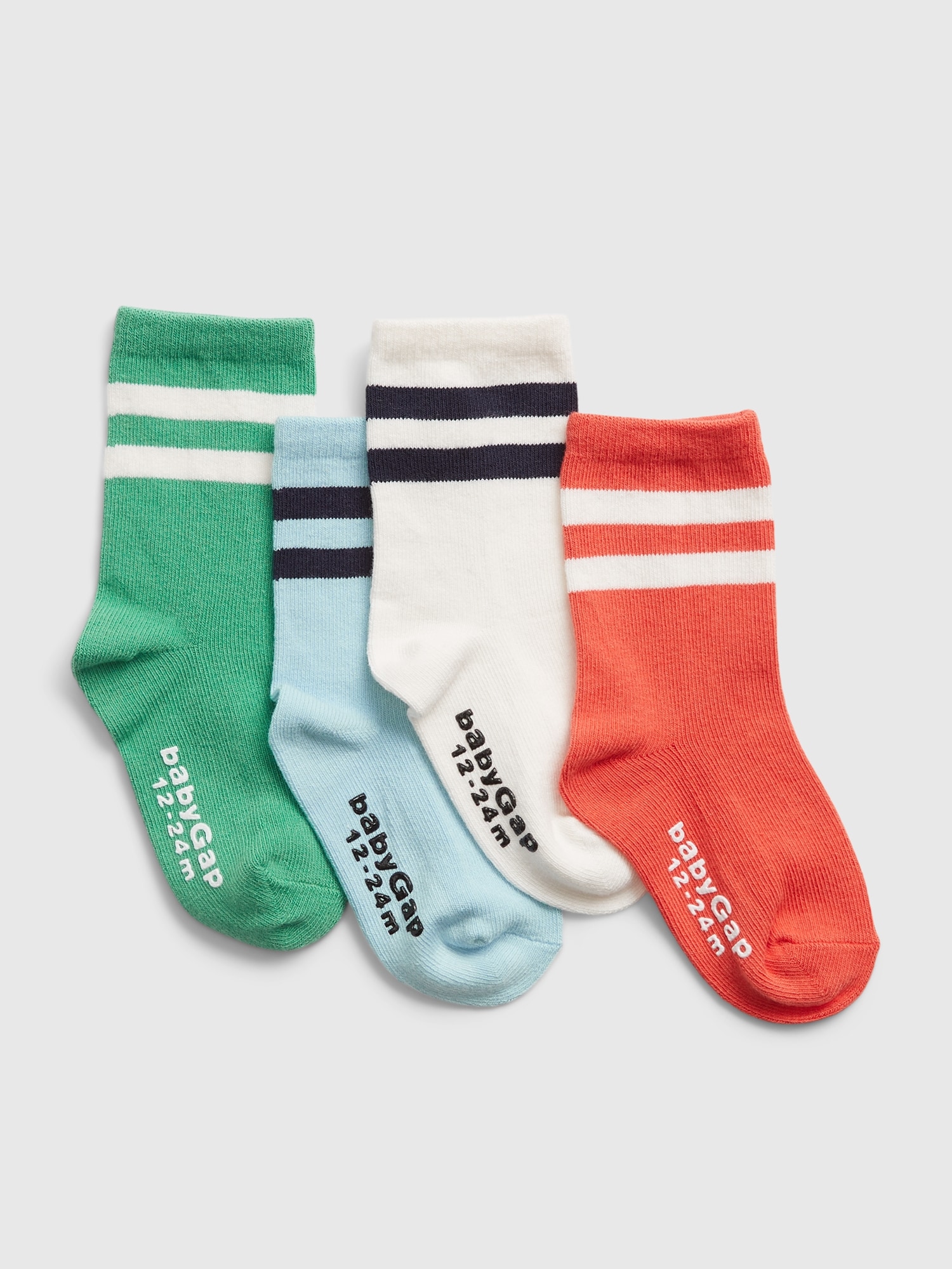 Toddler Stripe Crew Sock (4Pack) Gap