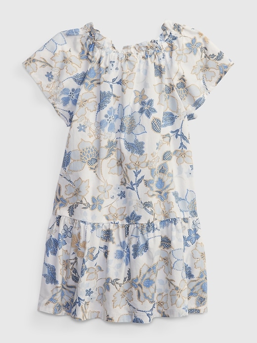 2 of 8 showing, with the color spring mothers day floral of product Toddler Floral Flutter Tiered Dress