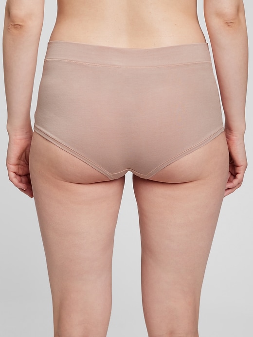 2 of 8 showing, with the color wispy pink of product Maternity Shorty Briefs