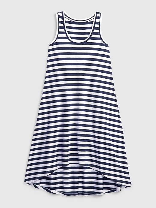 Linen Cotton HiLow Tank Dress Gap