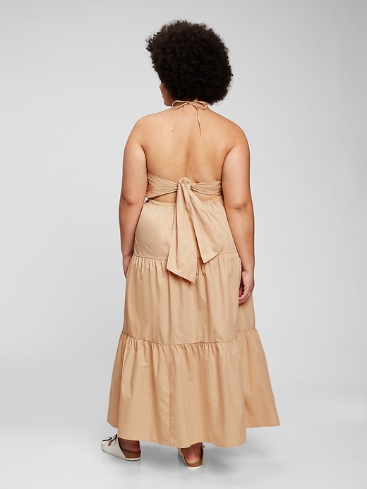 Image number 5 showing, Tie-Back Halter Maxi Dress