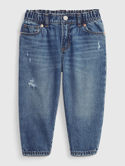 Image number 4 showing, Toddler Barrel Jeans with Washwell
