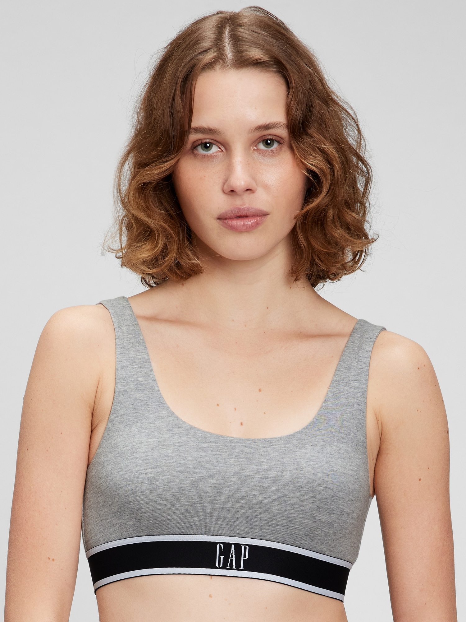 Stretch Cotton Gap Logo Bralette