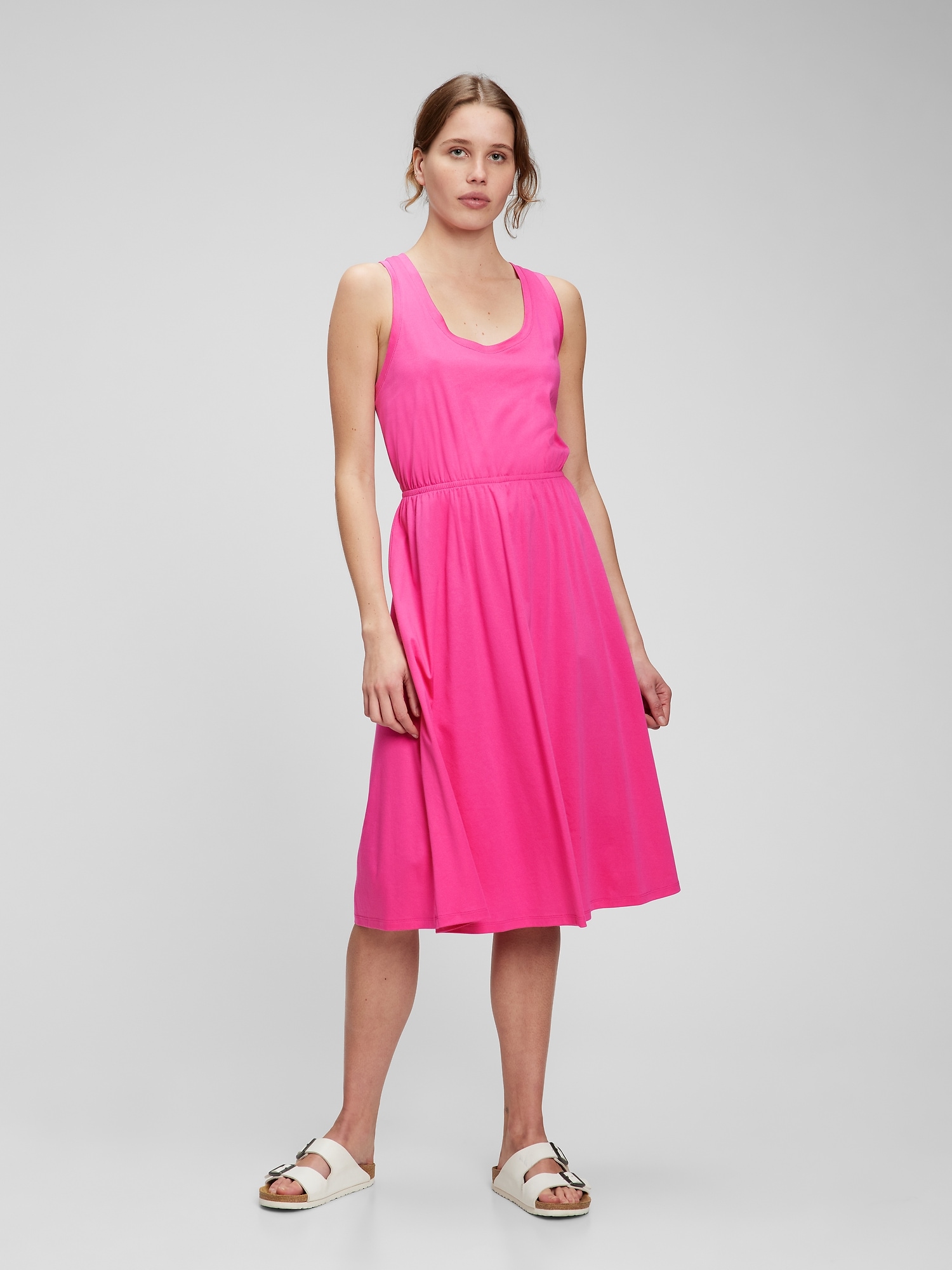 Riu Cut out ribbon camisole dress