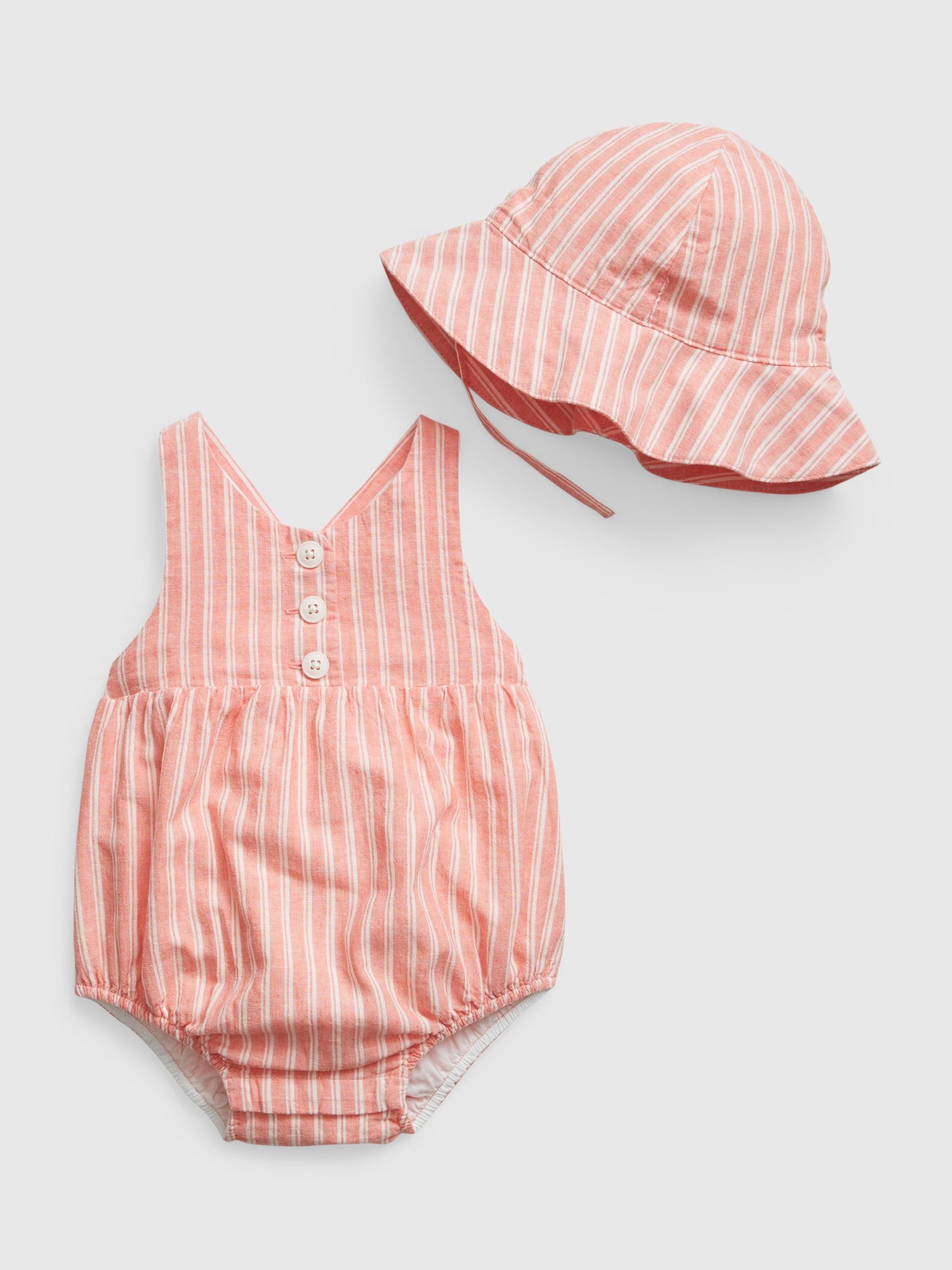 Baby LinenBlend Bubble Shorty Outfit Set Gap