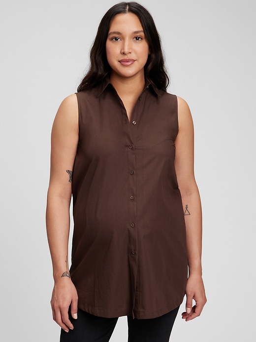 Image number 6 showing, Maternity Button-Down Top