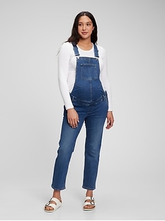 Maternity Denim Overalls