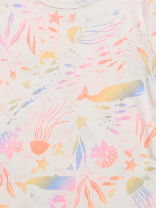 Image number 2 showing, Baby & Toddler Organic Cotton Tie-Dye Sea Creature PJ Set