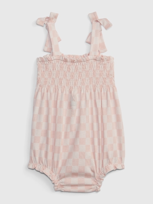Image number 2 showing, Baby Checkered Bubble Shorty One-Piece