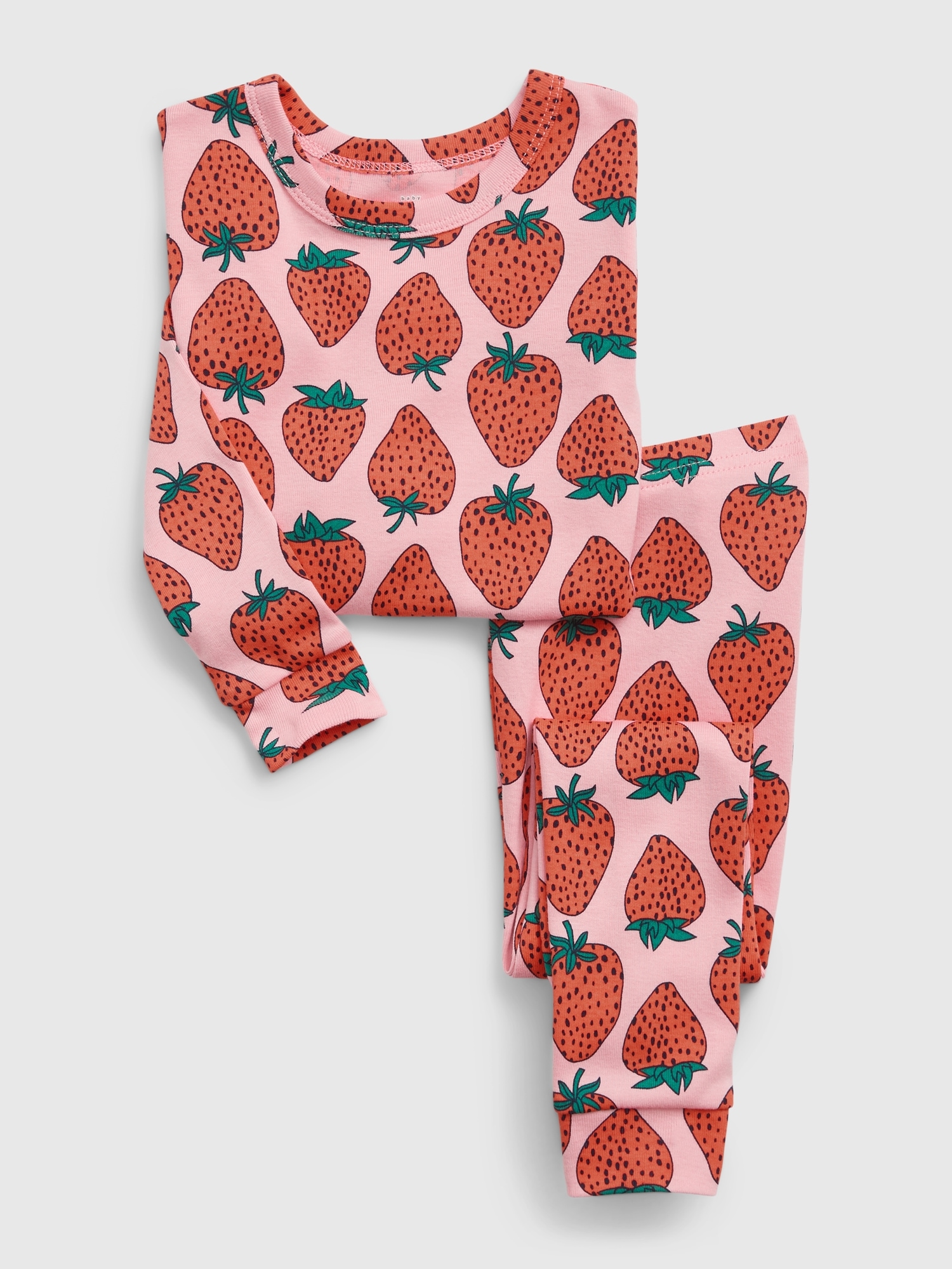 babyGap 100 Organic Cotton Strawberry Print PJ Set