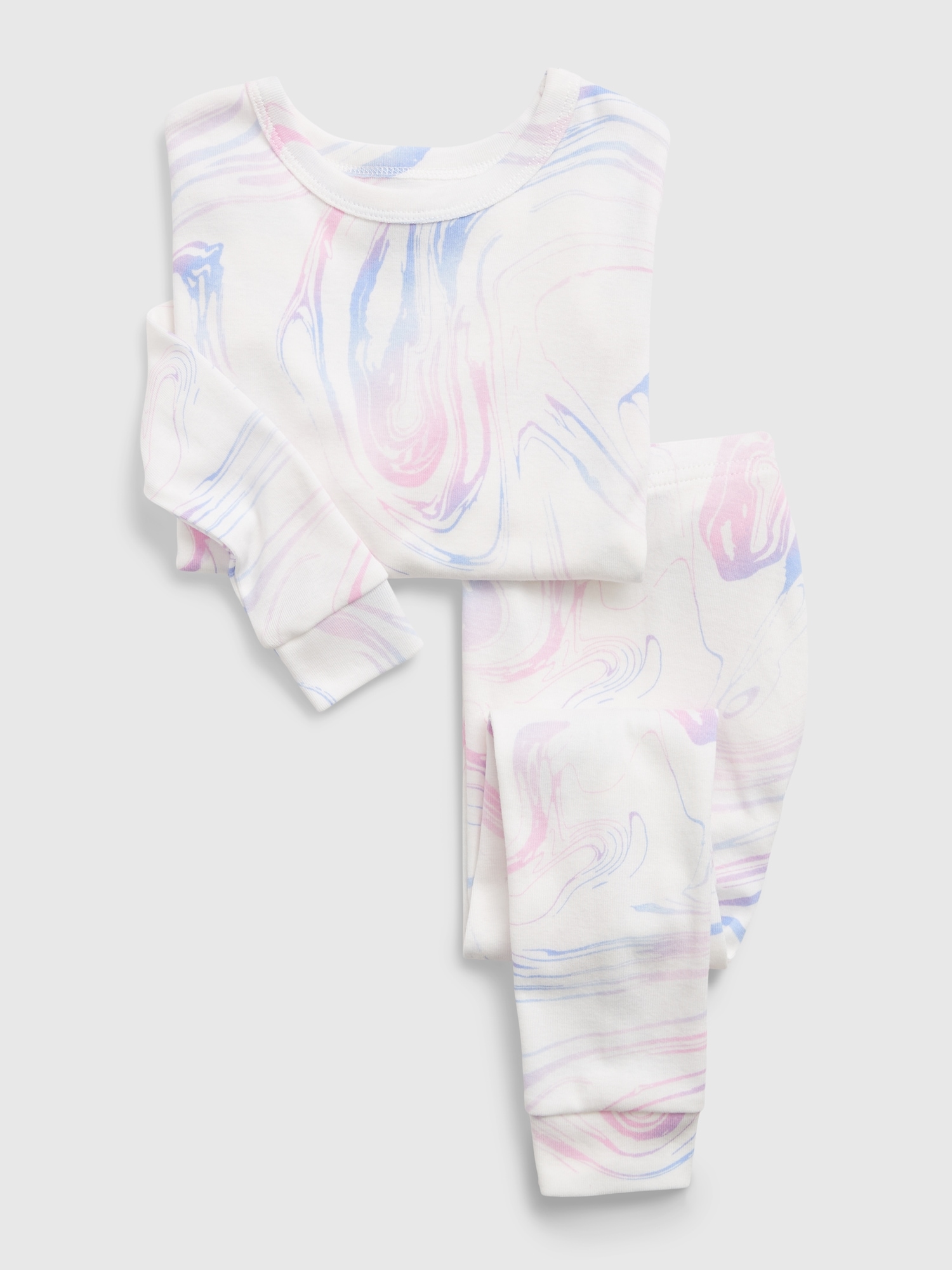 babyGap 100 Organic Cotton Marble Print PJ Set Gap