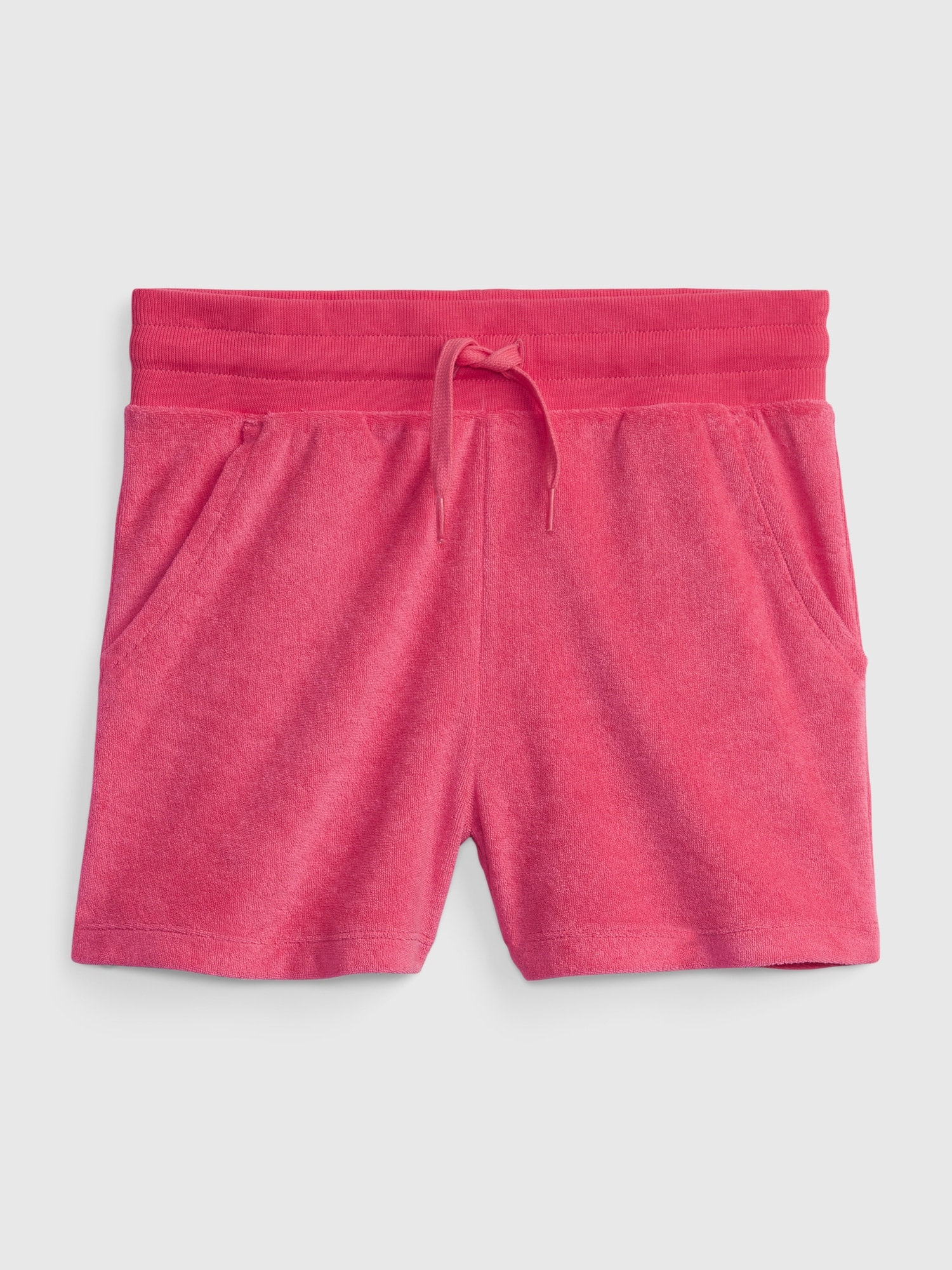 Gap Kids Towel Terry Shorts pink. 1