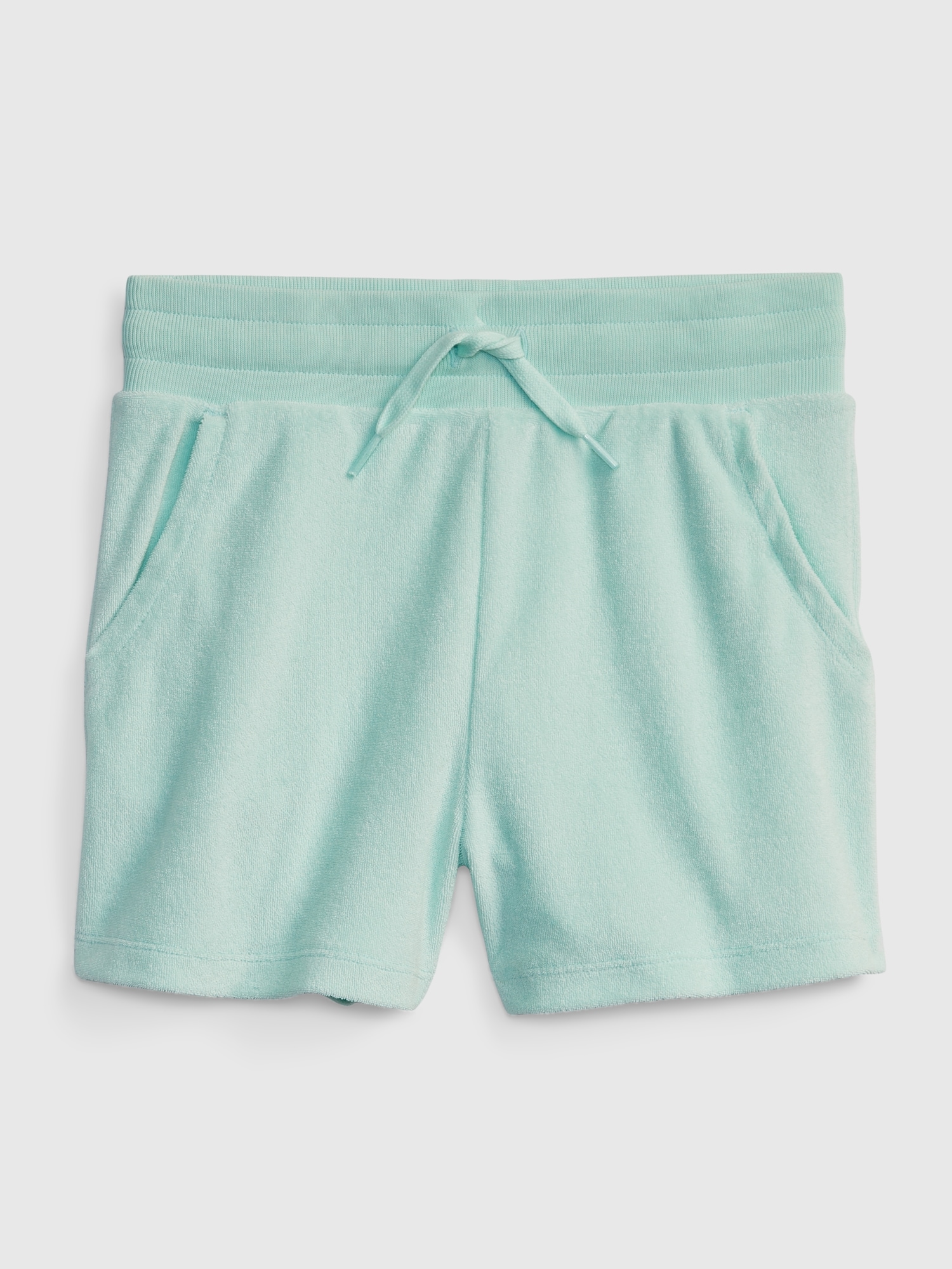 Gap Kids Towel Terry Shorts green. 1