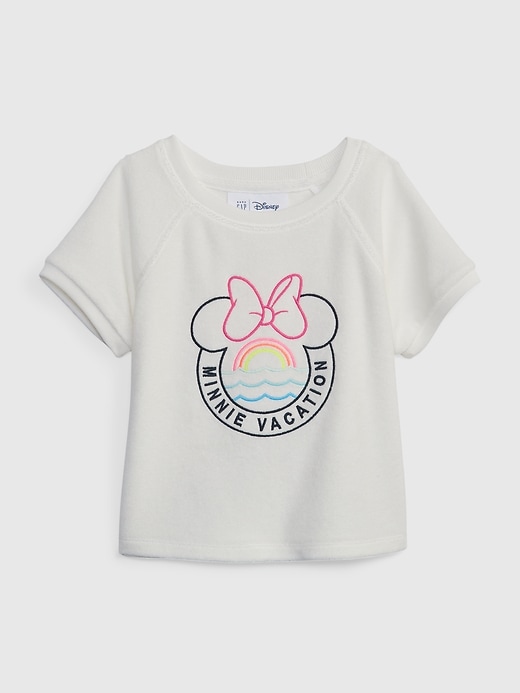 View large product image 1 of 3. babyGap &#124 Disney Towel Terry Minnie Mouse Top